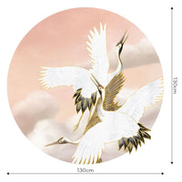 Taupe Tsuru – Tapeta Koło Standard