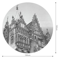 Town Hall B&W – Koło Standard Wallpaper
