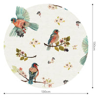 Uccello Cantante Cream – Koło Standard Wallpaper