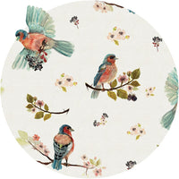 Uccello Cantante Cream – Koło Standard Wallpaper