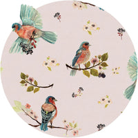 Uccello Cantante Pink – Standard Circle Wallpaper