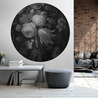 Boudoir Grey – Tapeta Koło Standard