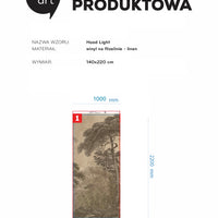 Hood Light linen 100x220