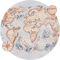 Whale Tale – Tapeta Koło Standard