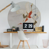 Creamy Tsuru – Circle Standard Wallpaper