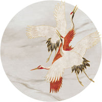 Creamy Tsuru – Circle Standard Wallpaper