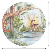 Deer Friends – Circle Standard Wallpaper