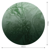 Green Ombre Flower – Circle Standard Wallpaper