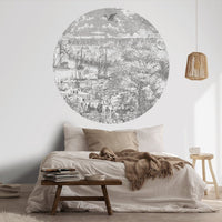 Gulliver Grey II – Standard Circle Wallpaper