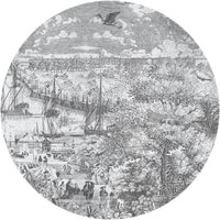 Gulliver Grey II – Standard Circle Wallpaper