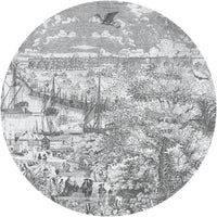 Gulliver Grey II – Tapeta Koło Standard