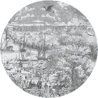 Gulliver Grey II – Standard Circle Wallpaper