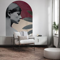 Onna Burgundy – Standard Bow Wallpaper
