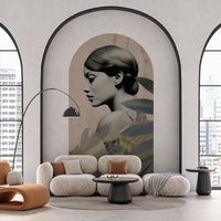 Onna Olive – Standard Bow Wallpaper