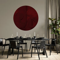 Bene Burgundy – Tapeta Koło Standard