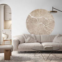 Breslau Beige – Standard Circle Wallpaper