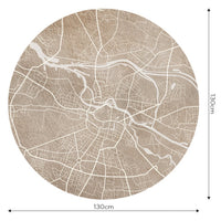 Breslau Beige – Standard Circle Wallpaper