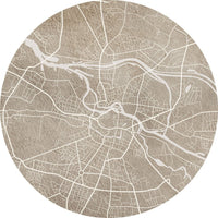 Breslau Beige – Tapeta Koło Standard