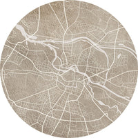 Breslau Beige – Standard Circle Wallpaper