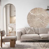 Breslau Beige – Standard Circle Wallpaper