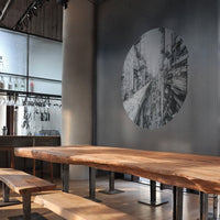 Cyber City – Tapeta Koło Standard