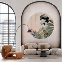 Onna Olive – Standard Circle Wallpaper