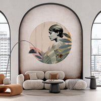 Onna Olive – Standard Circle Wallpaper