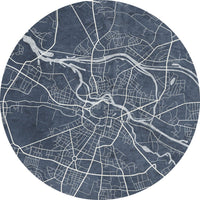 Breslau Blue – Standard Circle Wallpaper