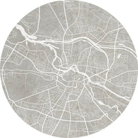 Breslau Grey – Tapeta Koło Standard