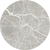 Breslau Grey – Tapeta Koło Standard