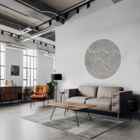 Breslau Grey – Standard Circle Wallpaper