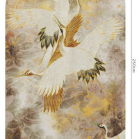 Beige Tsuru – Tapeta Łuk Standard