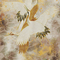 Beige Tsuru – Standard Bow Wallpaper