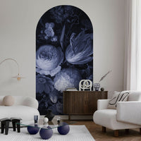 Boudoir Navy – Standard Bow Wallpaper