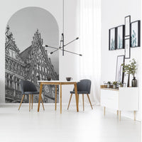 Town Hall B&W – Standard Bow Wallpaper