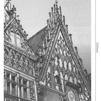 Town Hall B&W – Standard Bow Wallpaper