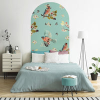 Uccello Cantante Mint – Standard Bow Wallpaper