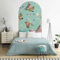 Uccello Cantante Mint – Tapeta Łuk Standard