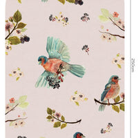 Uccello Cantante Pink – Standard Bow Wallpaper
