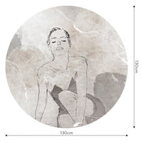 Lapillis Femme – Tapeta Koło Standard