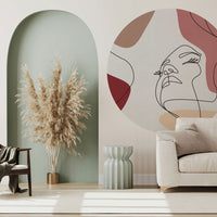 Layla Maroon – Circle Standard Wallpaper