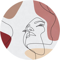 Layla Maroon – Tapeta Koło Standard