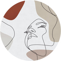 Layla Taupe – Tapeta Koło Standard