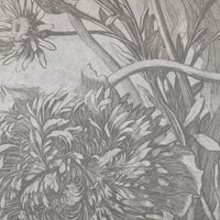 Grey Flower – Standard Bow Wallpaper