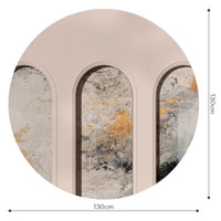 Libra Beige Fog – Circle Standard Wallpaper