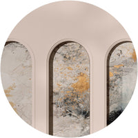 Libra Beige Fog – Circle Standard Wallpaper