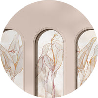 Libra Beige Lirio – Circle Standard Wallpaper