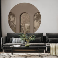 Libra Coffee Hood Beige – Tapeta Koło Standard