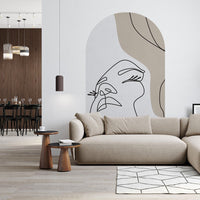 Layla Taupe – Standard Bow Wallpaper