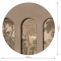 Libra Coffee Hood Beige – Tapeta Koło Standard